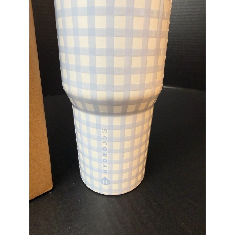 Hydrojug Cloud Nine 9 Sport 40oz Blue Gingham NIB - Picture 3 of 9